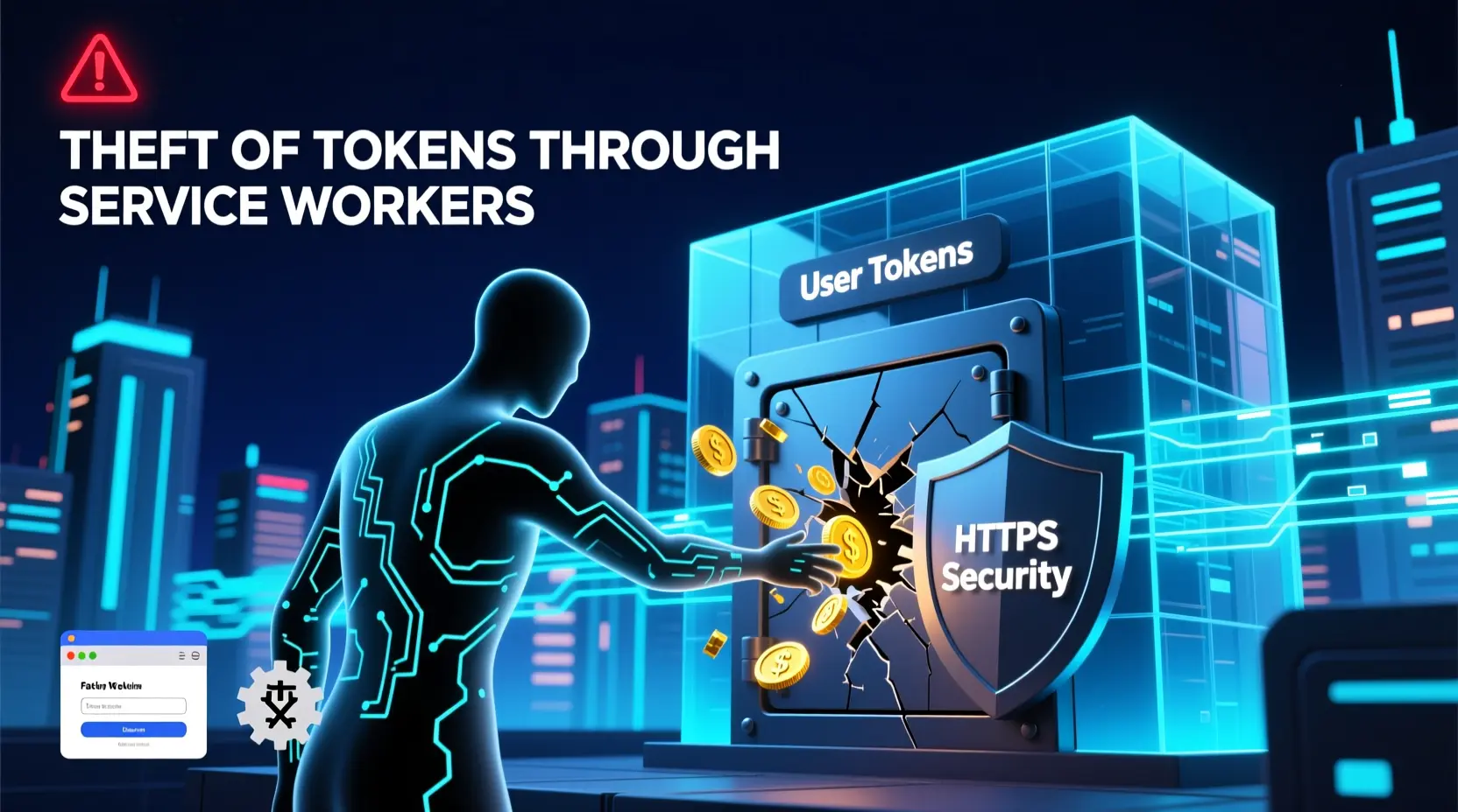 Хищение токенов через Service Workers — приписал scope пошире и перехватил запросы