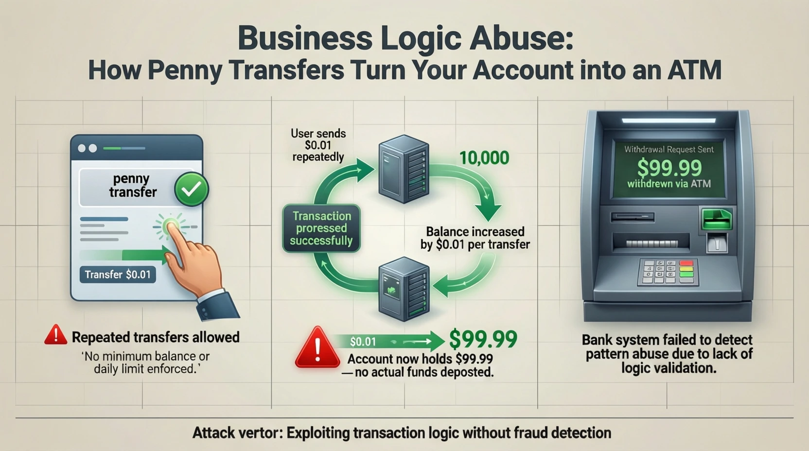 Business Logic Abuse: How penny transfers turn your account into an ATM