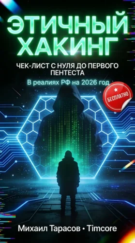 🔐 БЕСПЛАТНЫЙ ЧЕК-ЛИСТ: «ЭТИЧНЫЙ ХАКИНГ С НУЛЯ» В реалиях РФ на 2026 год | Михаил Тарасов (Timcore)