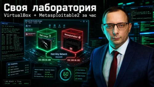Подними свою лабораторию: VirtualBox + Metasploitable2 за час