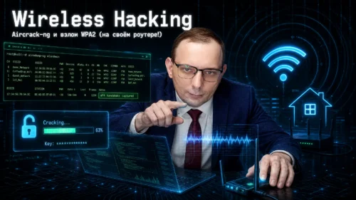 Wireless Hacking: Aircrack-ng и взлом WPA2 - да, дома тоже можно (на своём роутере!) 📡🔓